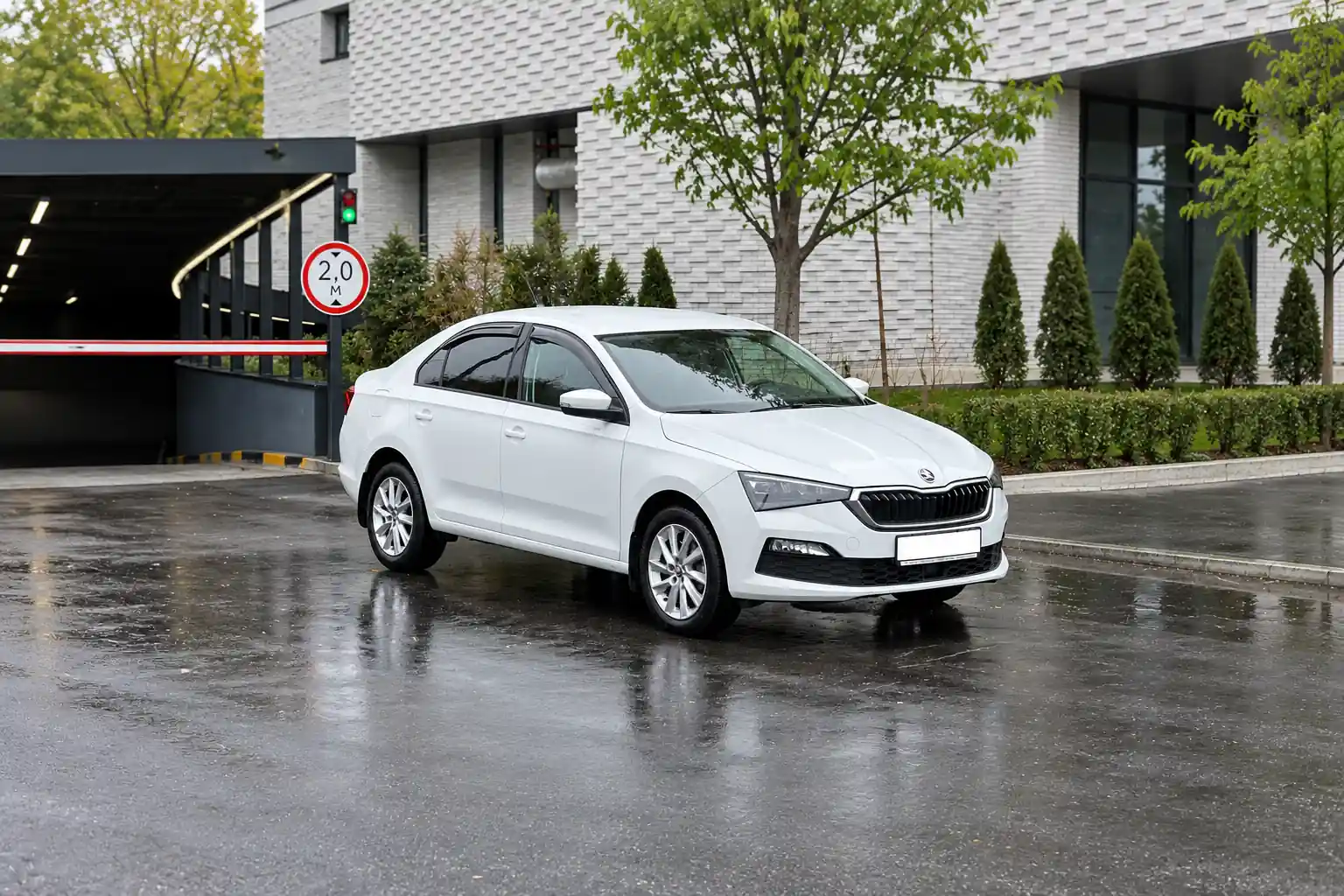 Автомобиль после завершения расчёта