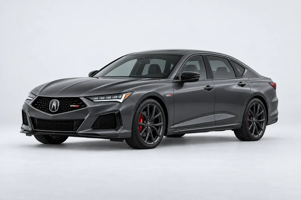 Acura TLX — вид спереди в три четверти
