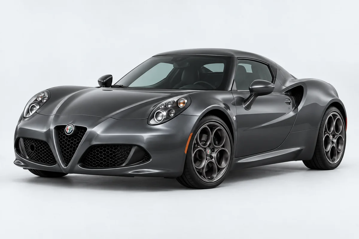 Alfa Romeo 4C — вид спереди в три четверти