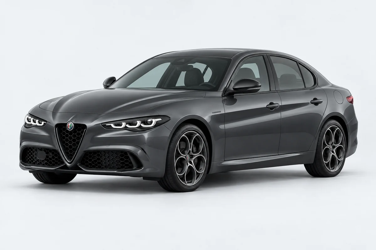 Alfa Romeo Giulia — вид спереди в три четверти