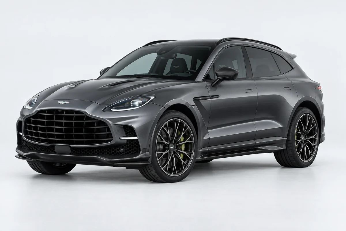 Aston Martin DBX — вид спереди в три четверти