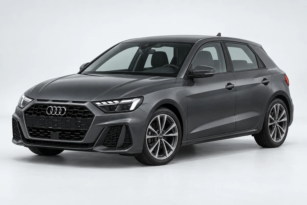 Audi A1 — вид спереди в три четверти