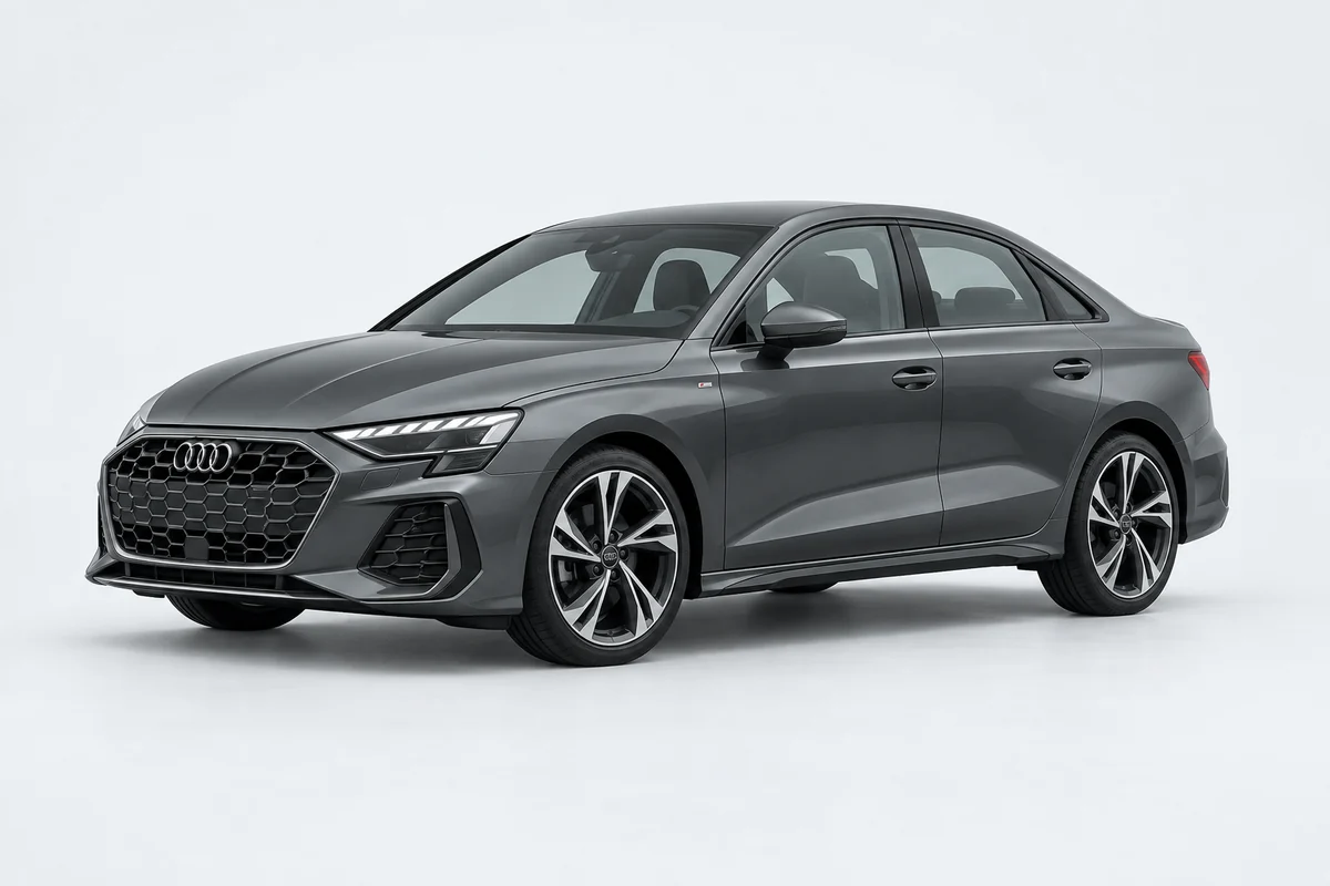 Audi A3 — вид спереди в три четверти