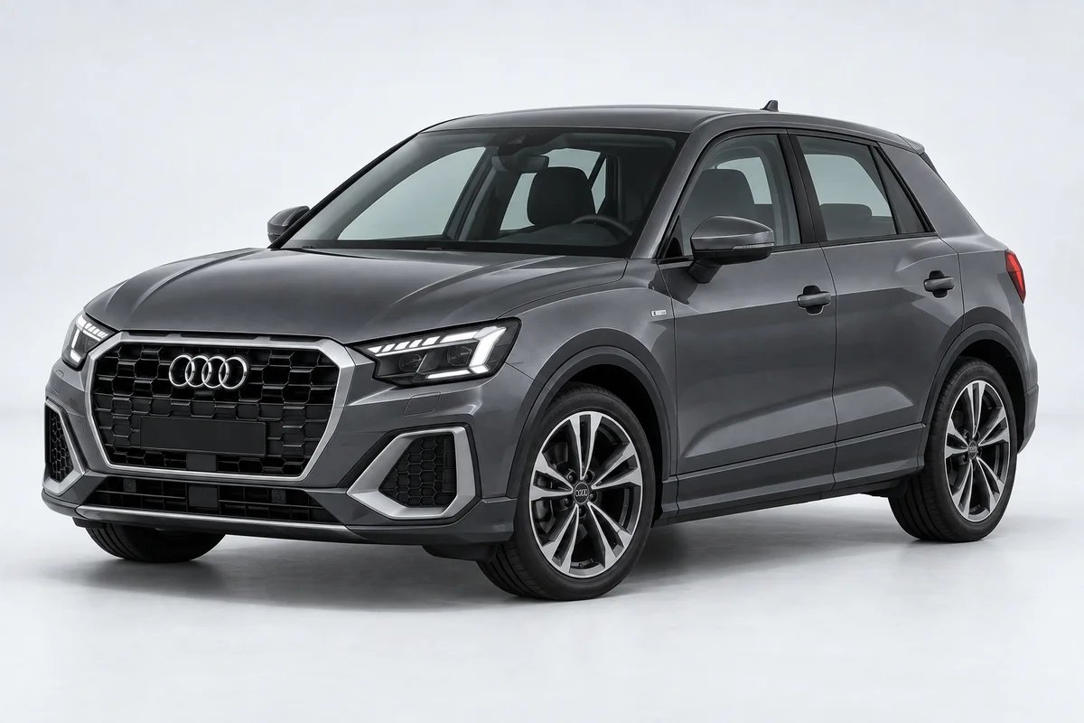 Audi Q2 — вид спереди в три четверти