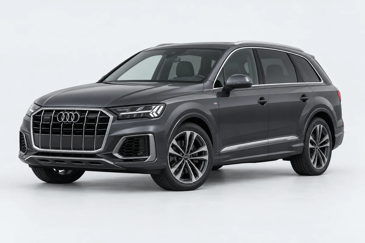 Audi Q7 — вид спереди в три четверти