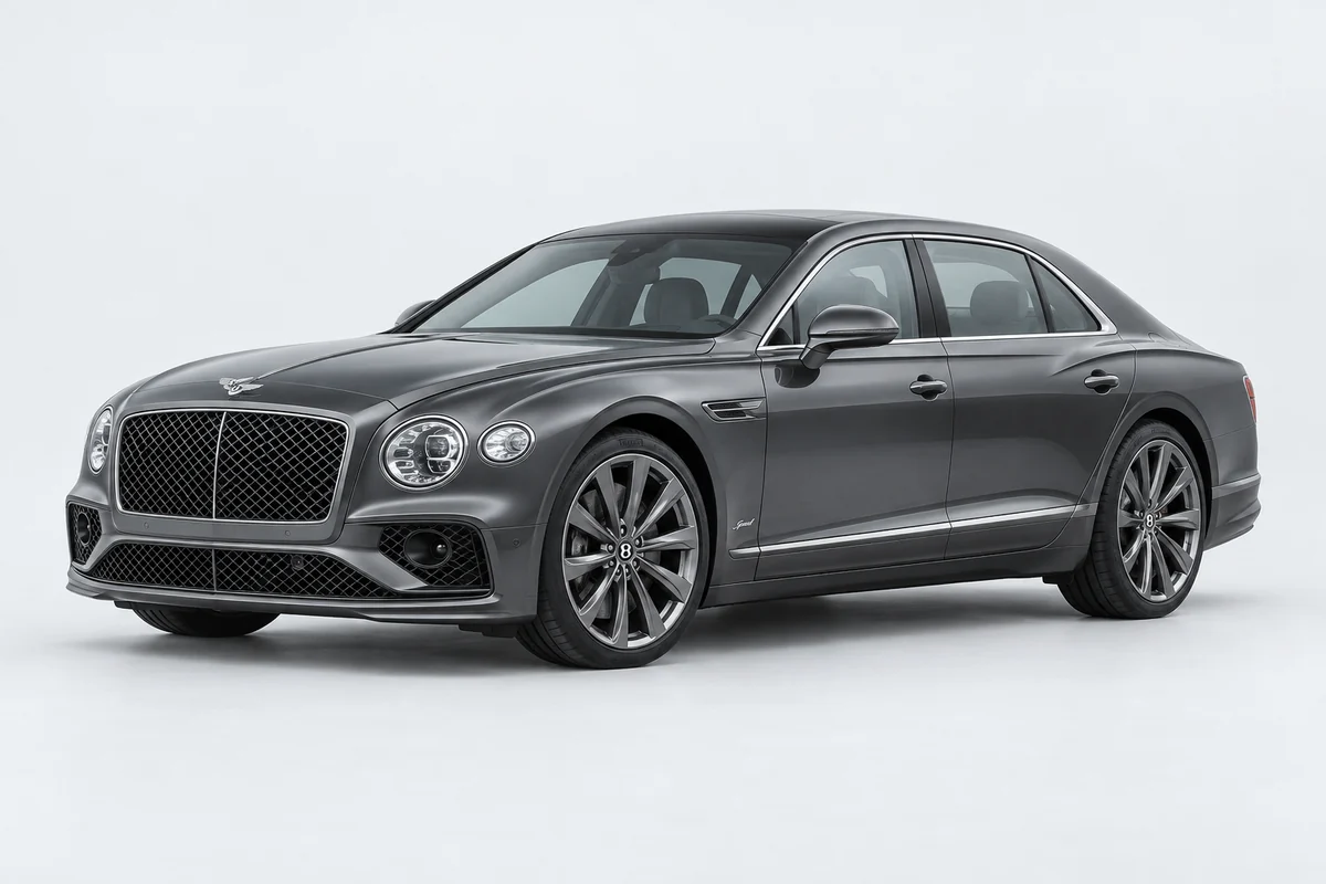 Bentley Flying Spur — вид спереди в три четверти