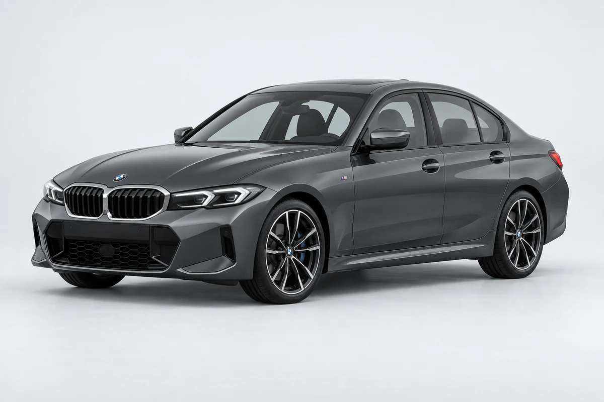 BMW 3 серии — вид спереди в три четверти