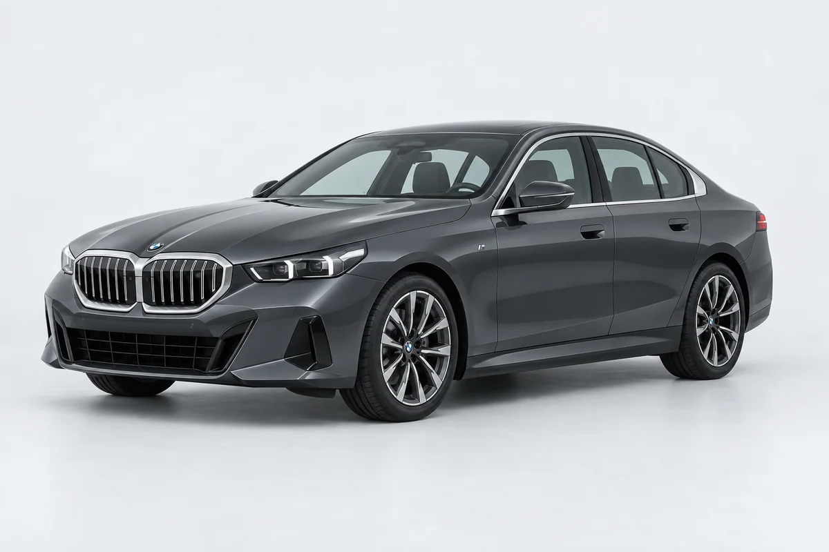 BMW 5 серии — вид спереди в три четверти
