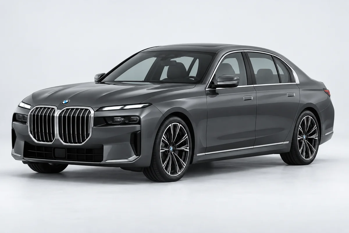 BMW 7 серии — вид спереди в три четверти