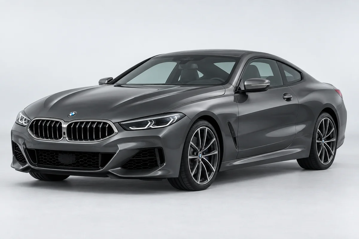 BMW 8 серии — вид спереди в три четверти