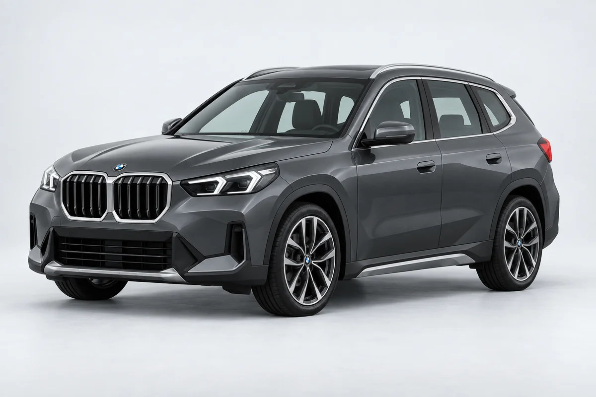 BMW X1 — вид спереди в три четверти