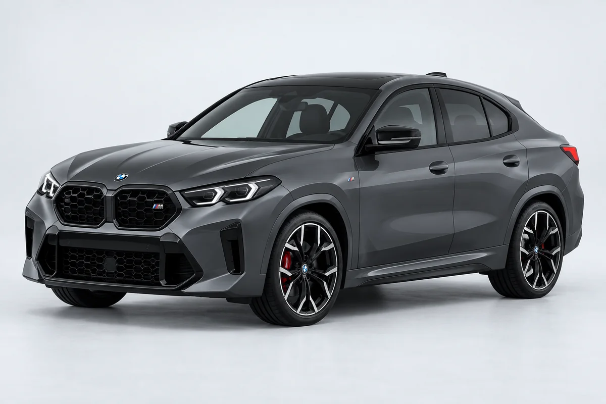 BMW X2 — вид спереди в три четверти