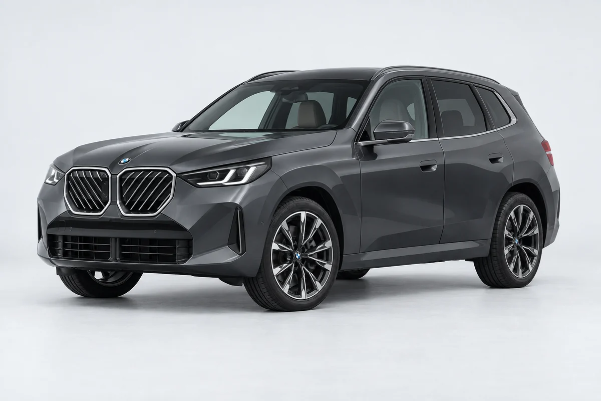 BMW X3 — вид спереди в три четверти