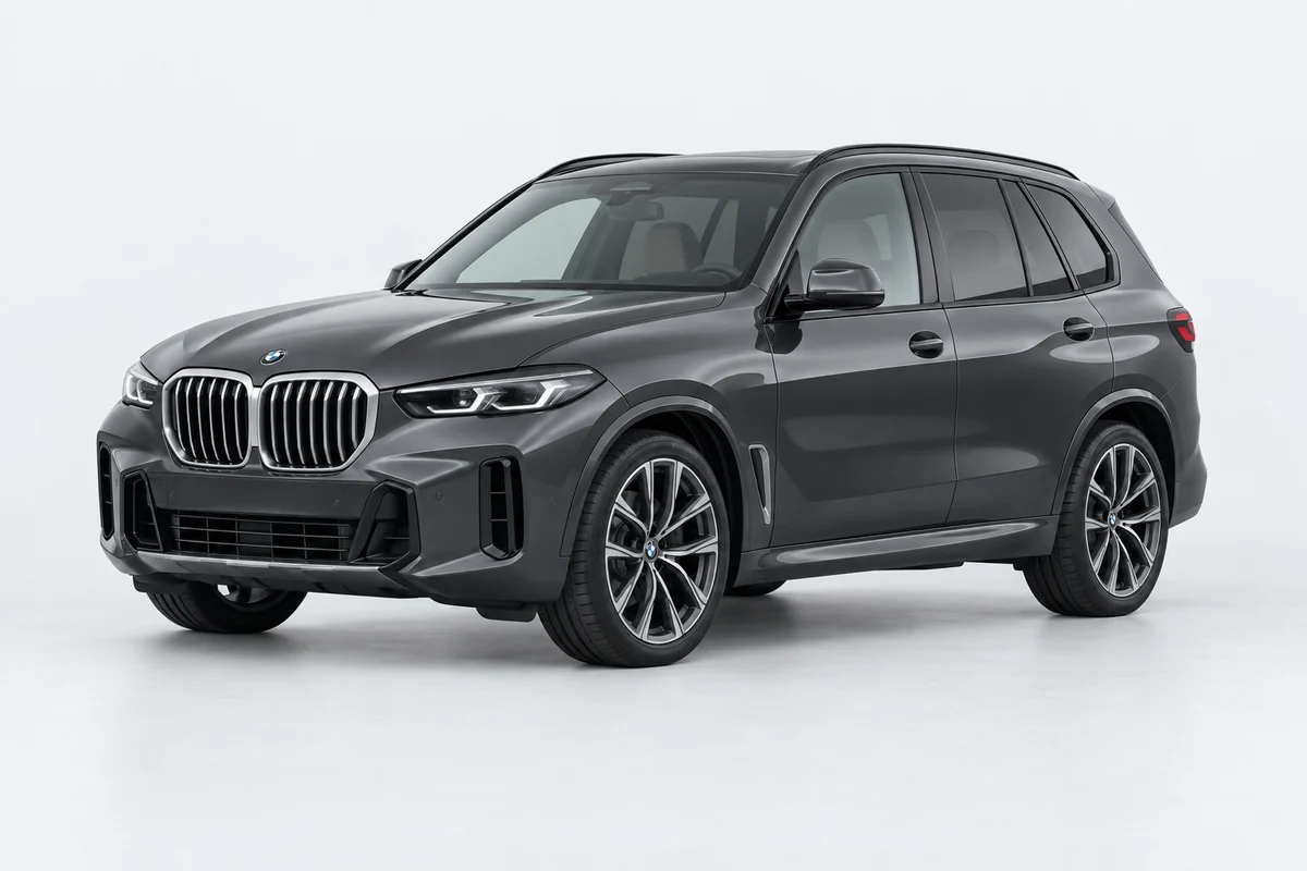 BMW X5 — вид спереди в три четверти