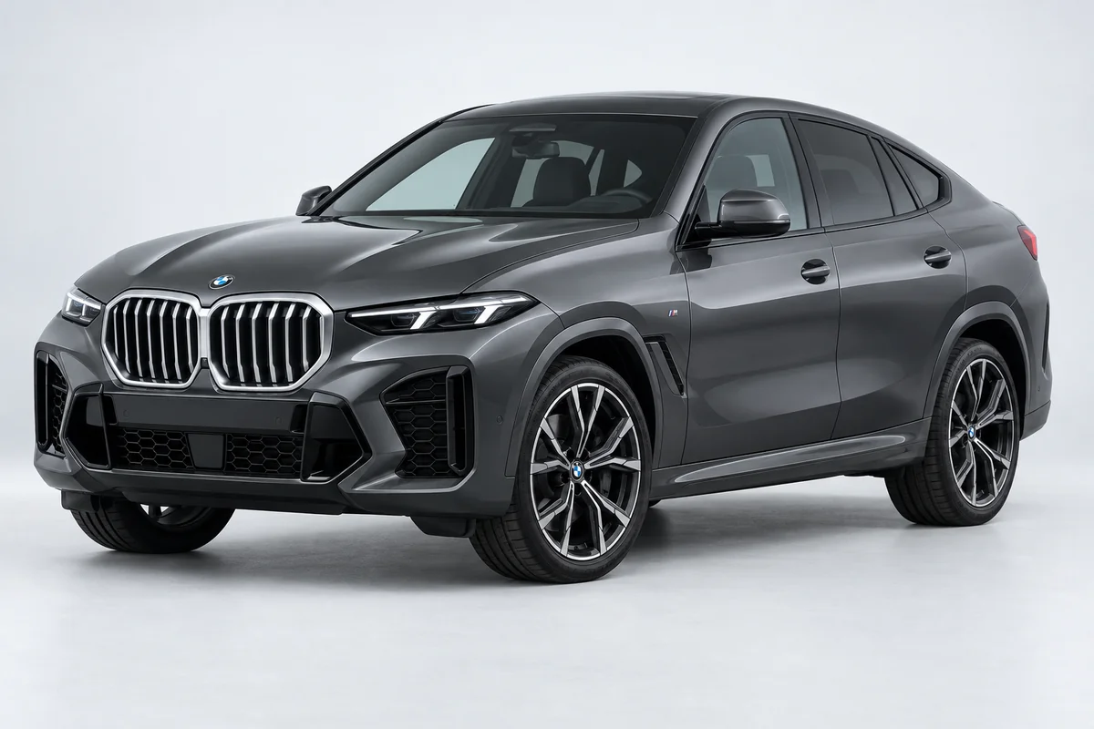 BMW X6 — вид спереди в три четверти