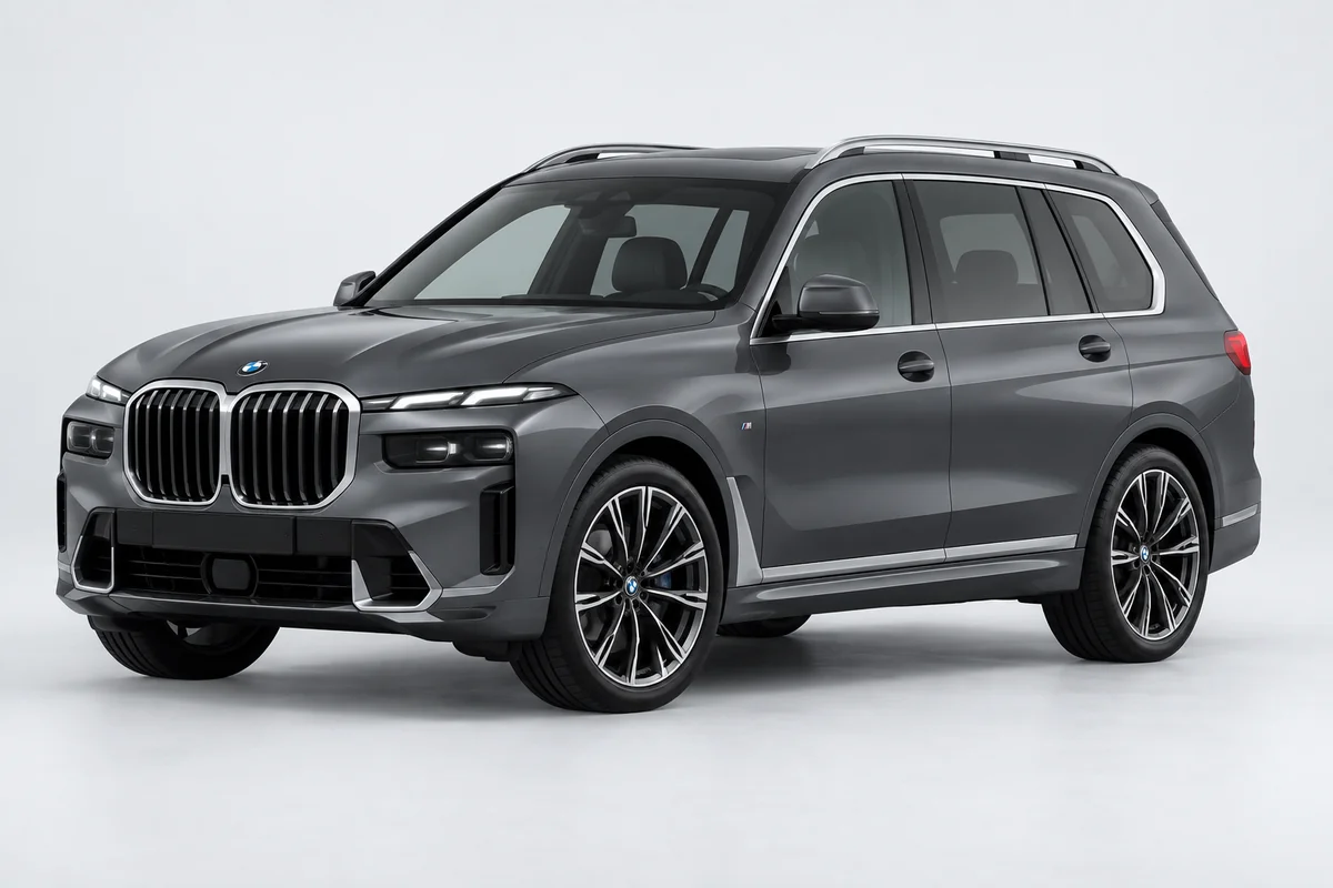 BMW X7 — вид спереди в три четверти
