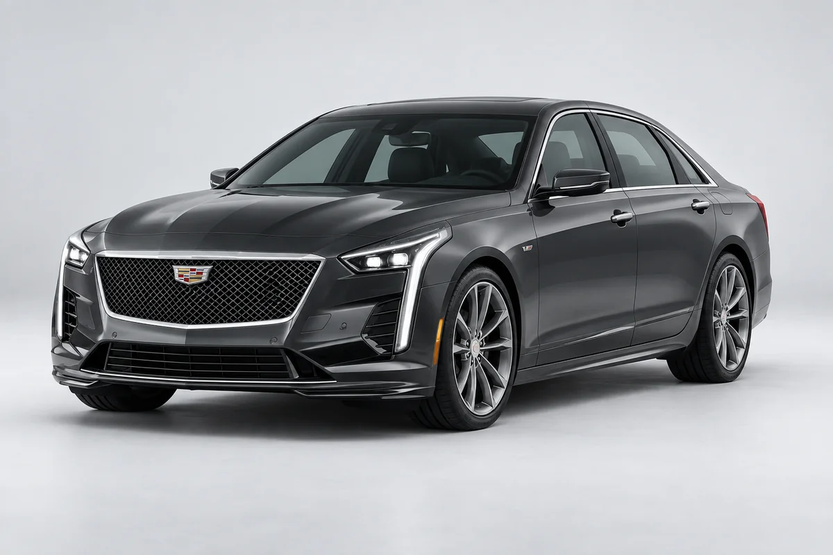 Cadillac CT6 — вид спереди в три четверти
