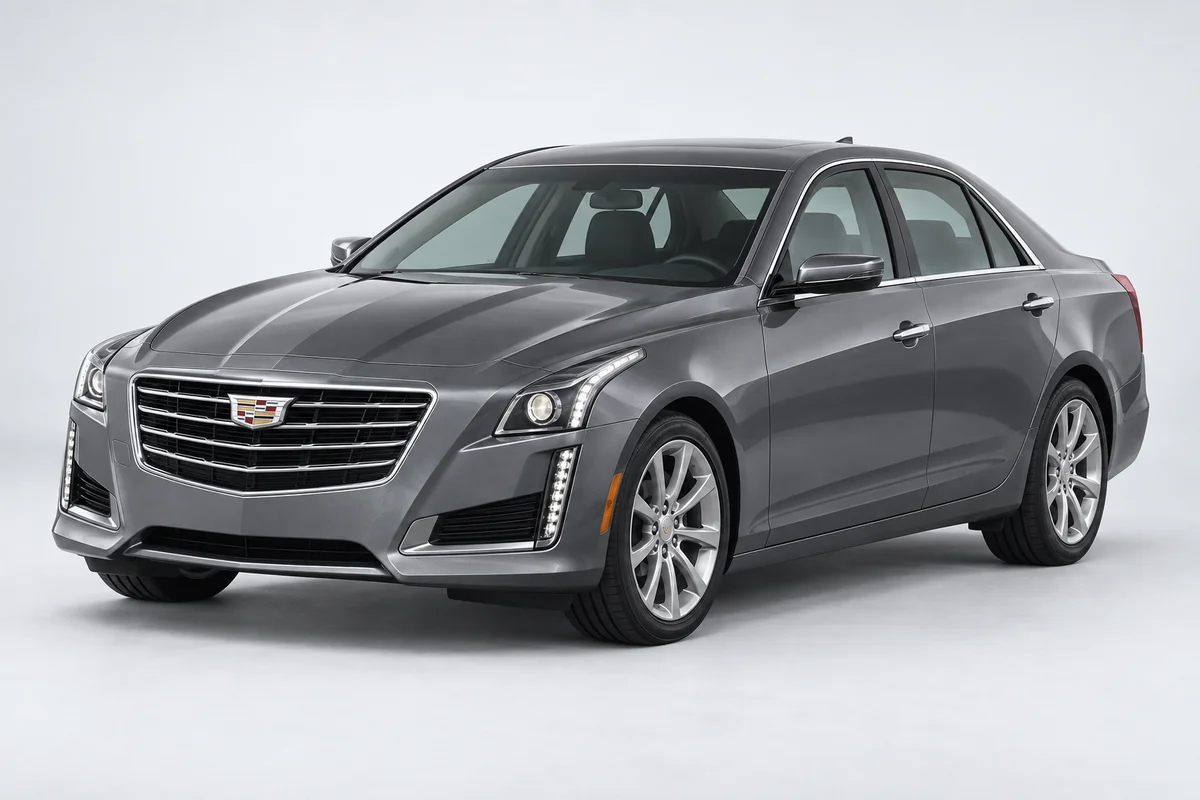 Cadillac CTS — вид спереди в три четверти