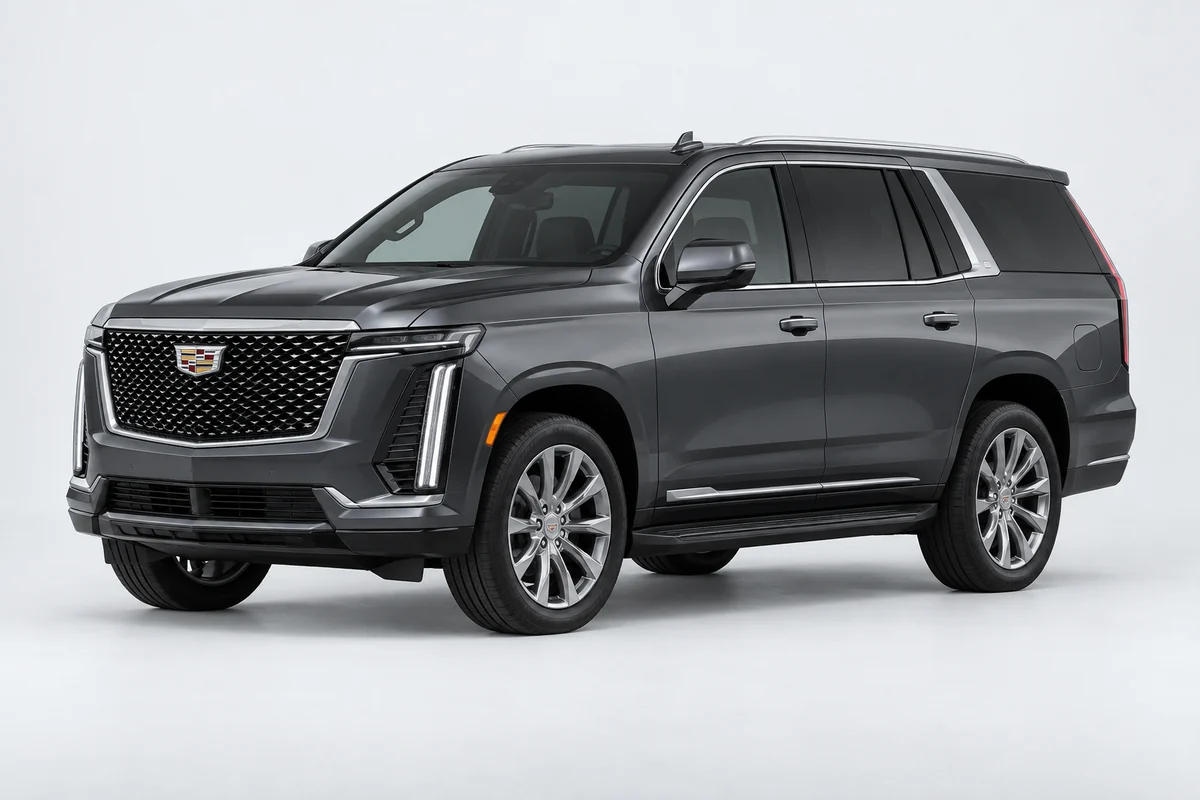 Cadillac Escalade — вид спереди в три четверти