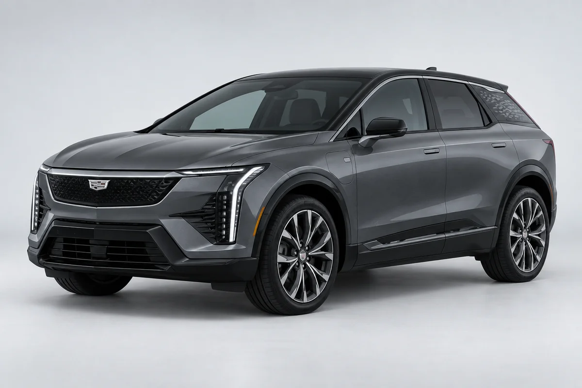 Cadillac OPTIQ — вид спереди в три четверти