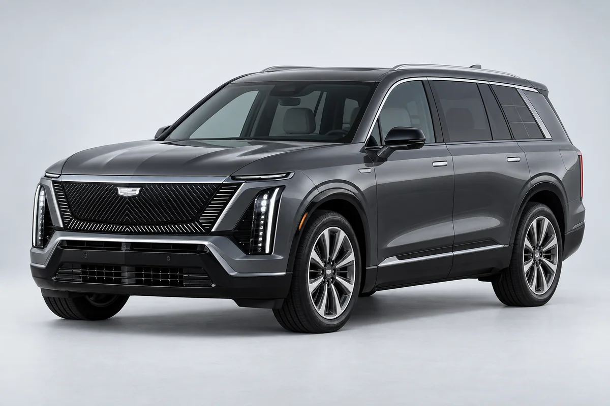 Cadillac VISTIQ — вид спереди в три четверти