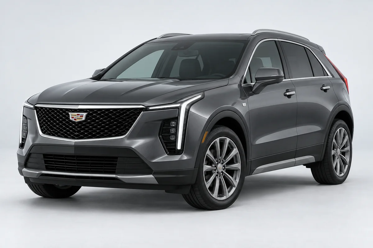 Cadillac XT4 — вид спереди в три четверти
