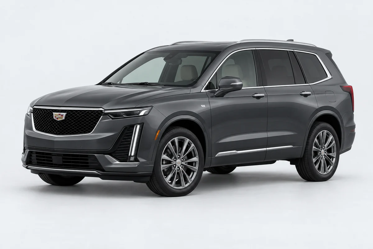 Cadillac XT6 — вид спереди в три четверти