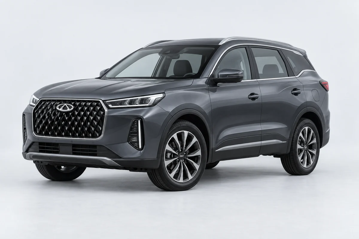 Chery Tiggo 7L — вид спереди в три четверти