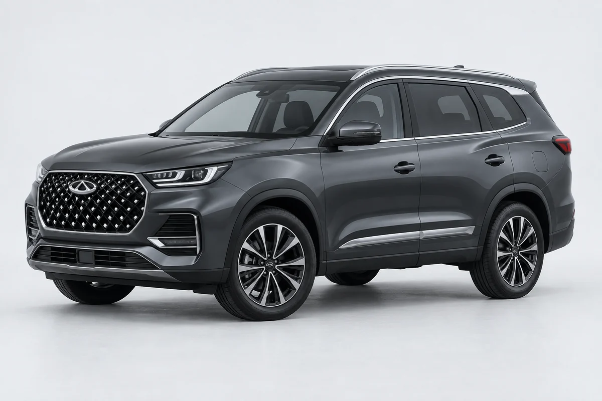 Chery Tiggo 8 Pro Max — вид спереди в три четверти