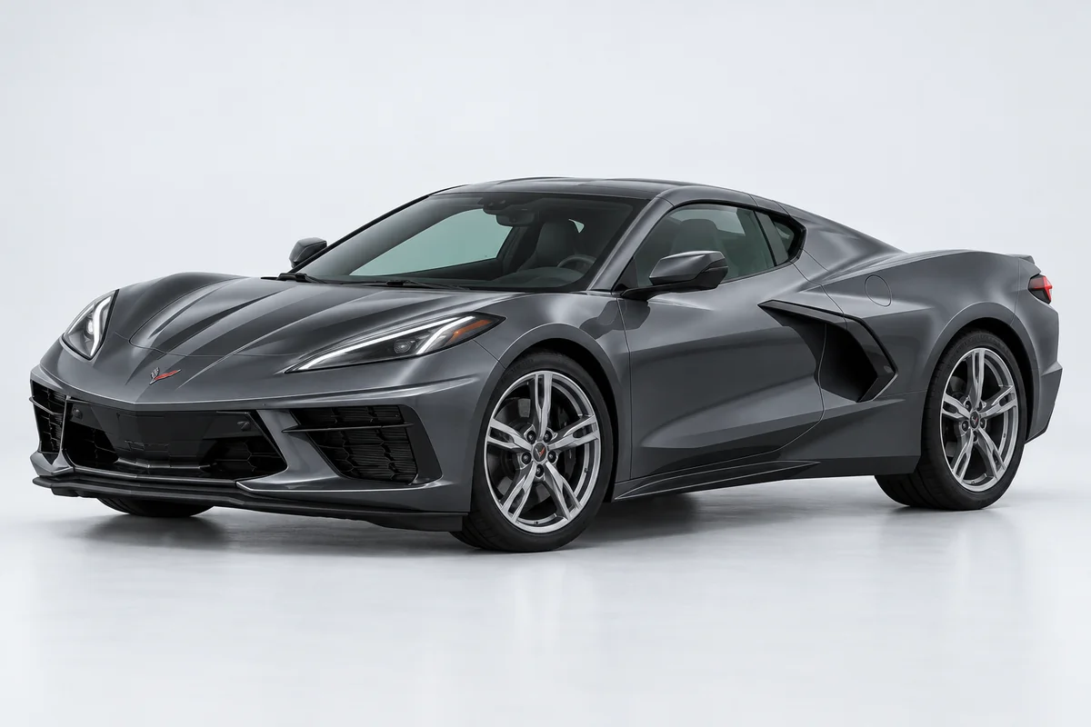 Chevrolet Corvette — вид спереди в три четверти