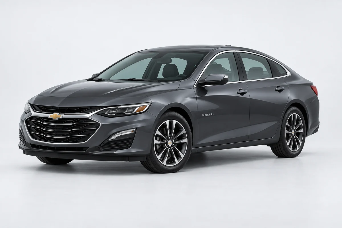 Chevrolet Malibu — вид спереди в три четверти