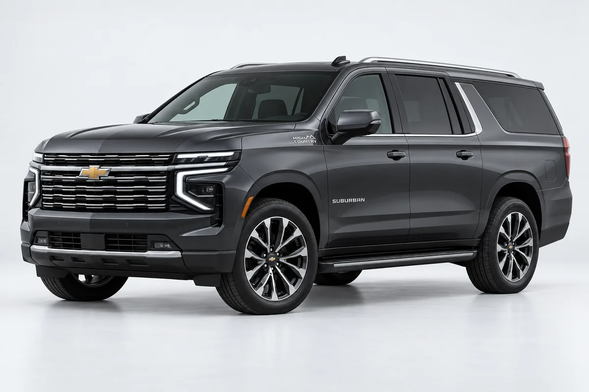 Chevrolet Suburban — вид спереди в три четверти