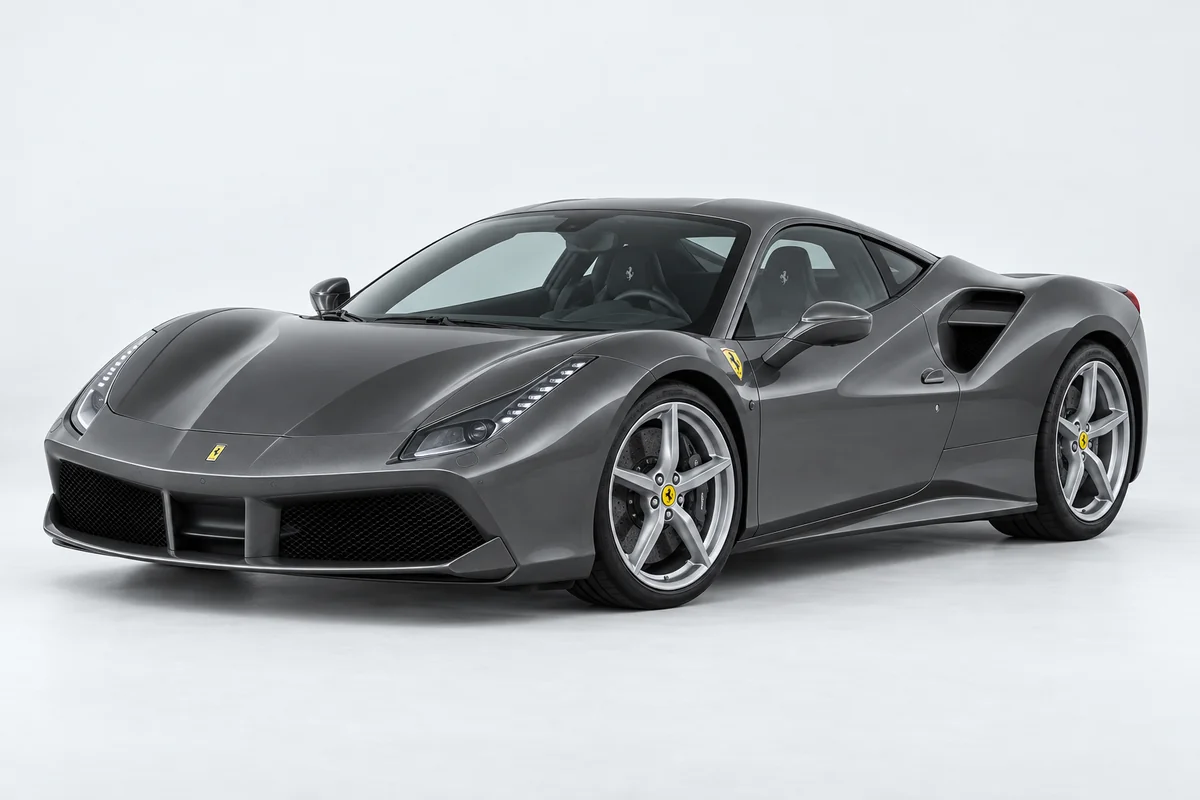 Ferrari 488 — вид спереди в три четверти