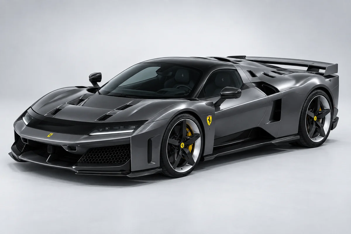 Ferrari F80 — вид спереди в три четверти