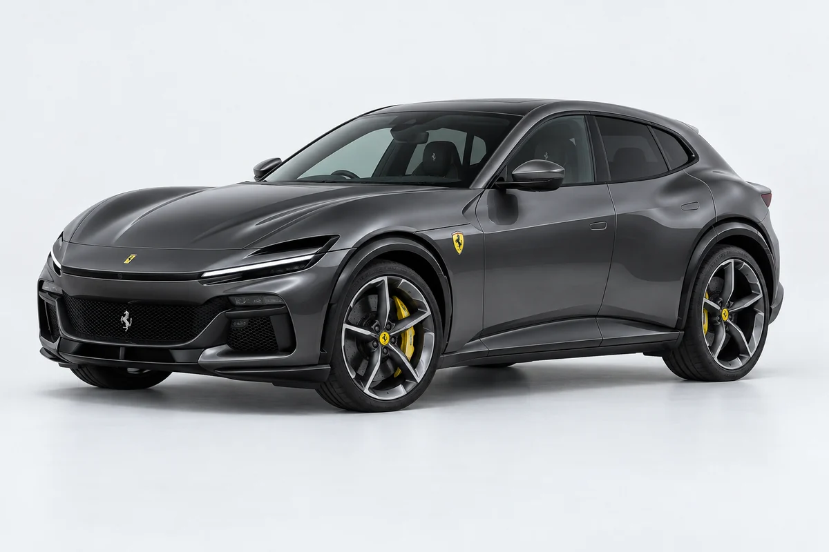 Ferrari Purosangue — вид спереди в три четверти