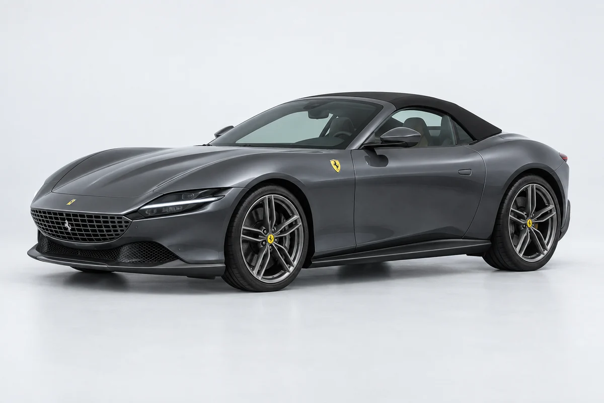 Ferrari Roma — вид спереди в три четверти
