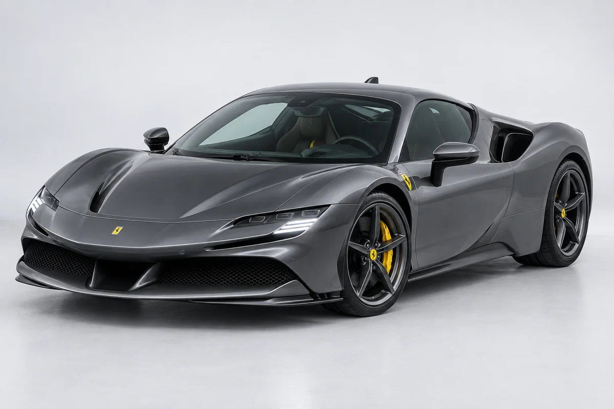 Ferrari SF90 — вид спереди в три четверти