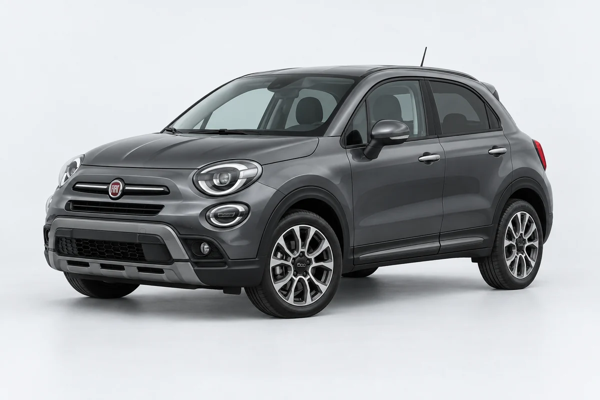 Fiat 500X — вид спереди в три четверти