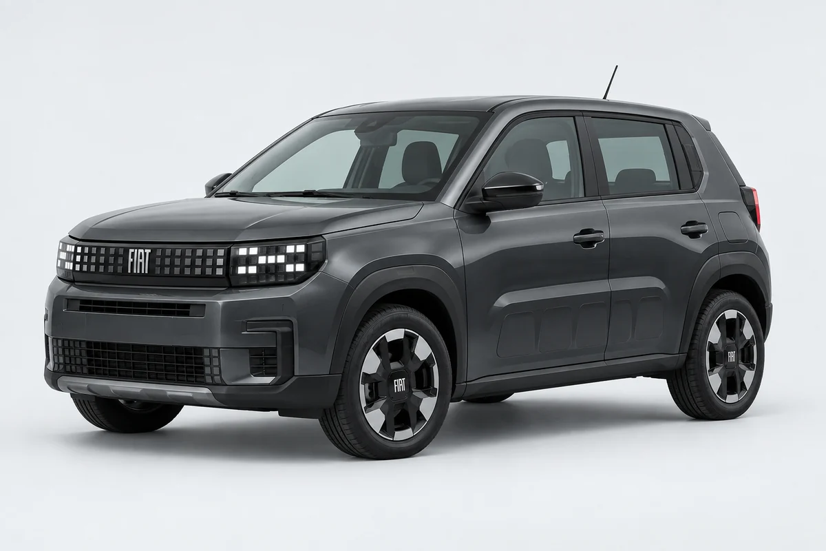 Fiat Grande Panda — вид спереди в три четверти