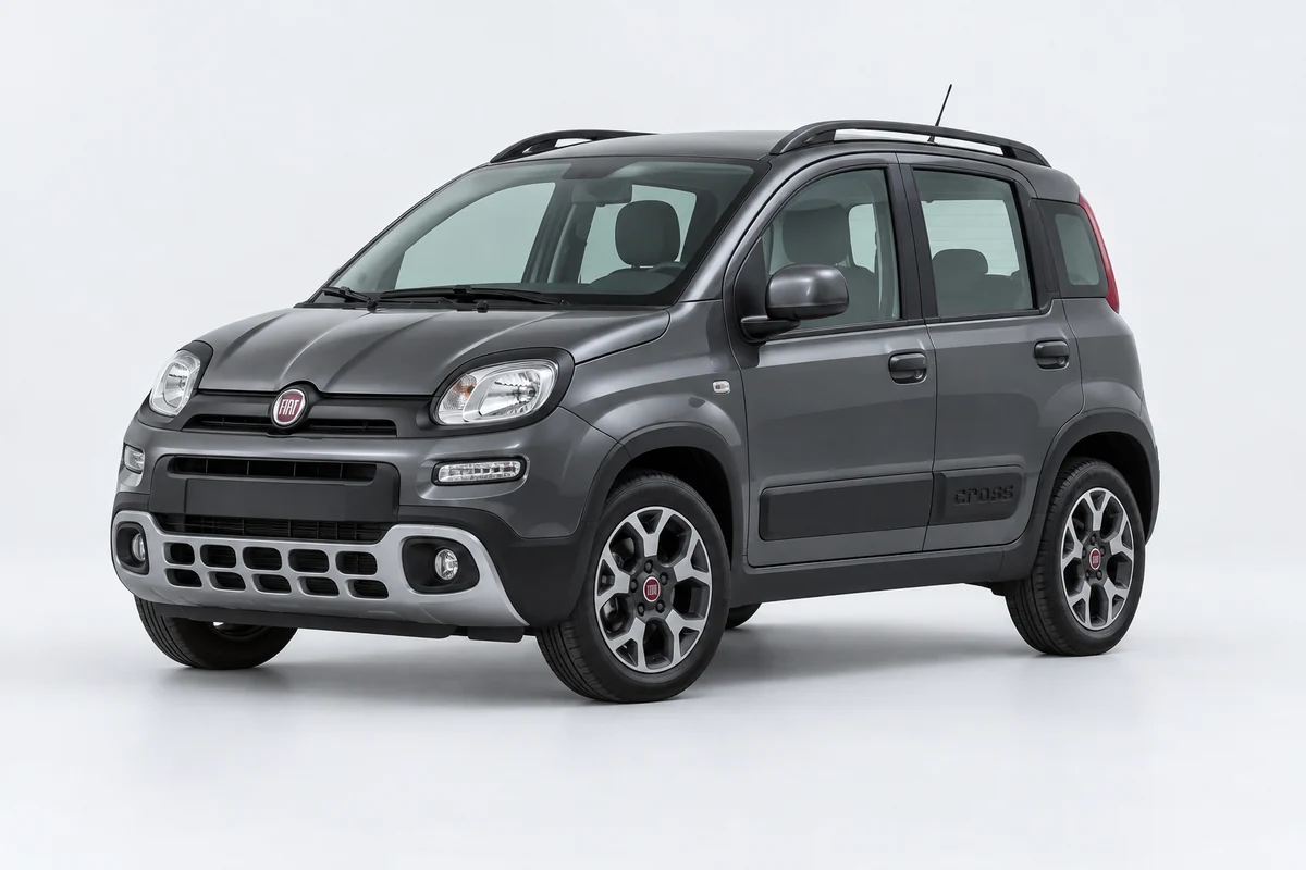 Fiat Panda — вид спереди в три четверти