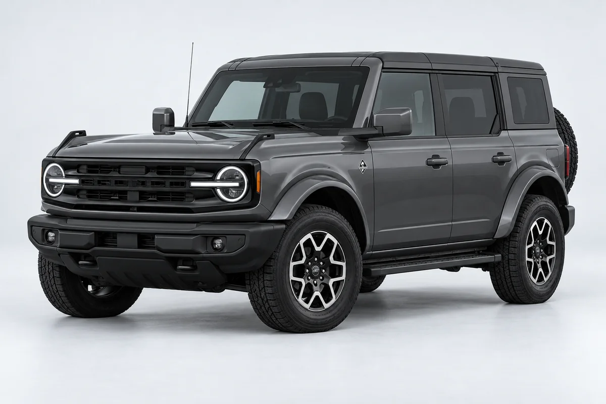 Ford Bronco — вид спереди в три четверти