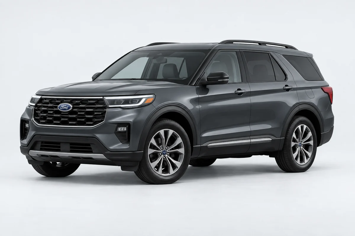Ford Explorer — вид спереди в три четверти
