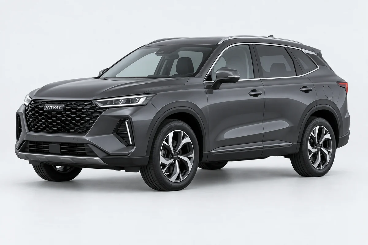 Haval F7 — вид спереди в три четверти