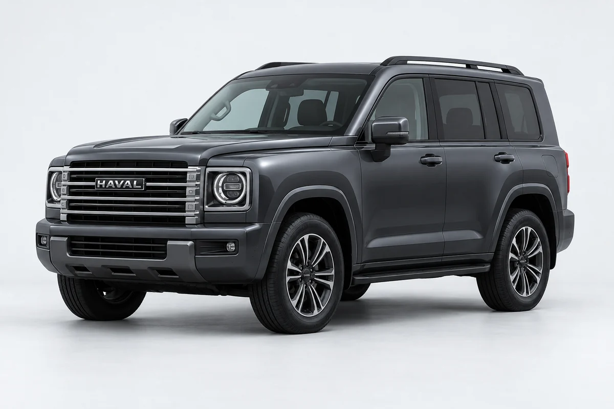 Haval H9 — вид спереди в три четверти