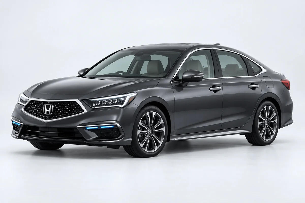 Honda Legend — вид спереди в три четверти