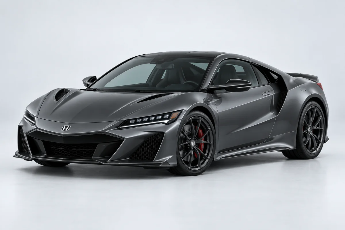 Honda NSX — вид спереди в три четверти