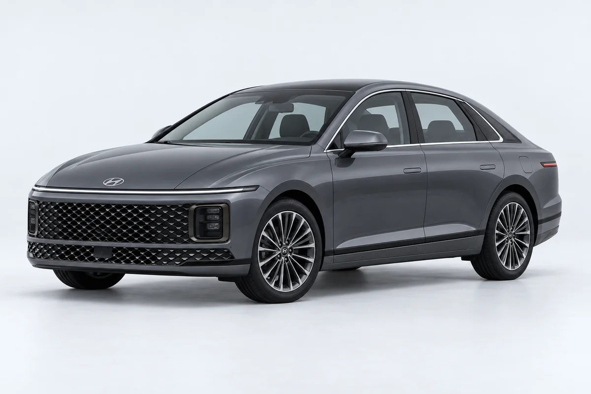 Hyundai Grandeur / Azera — вид спереди в три четверти