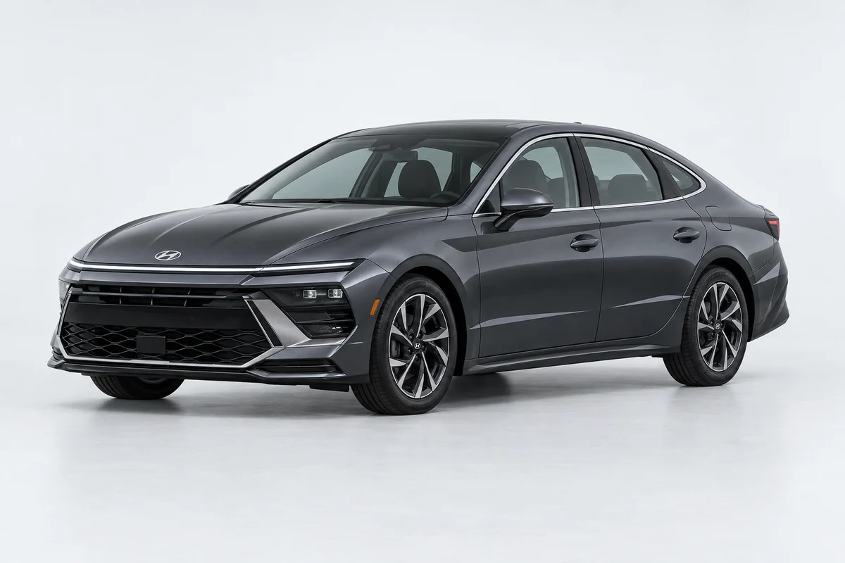 Hyundai Sonata — вид спереди в три четверти