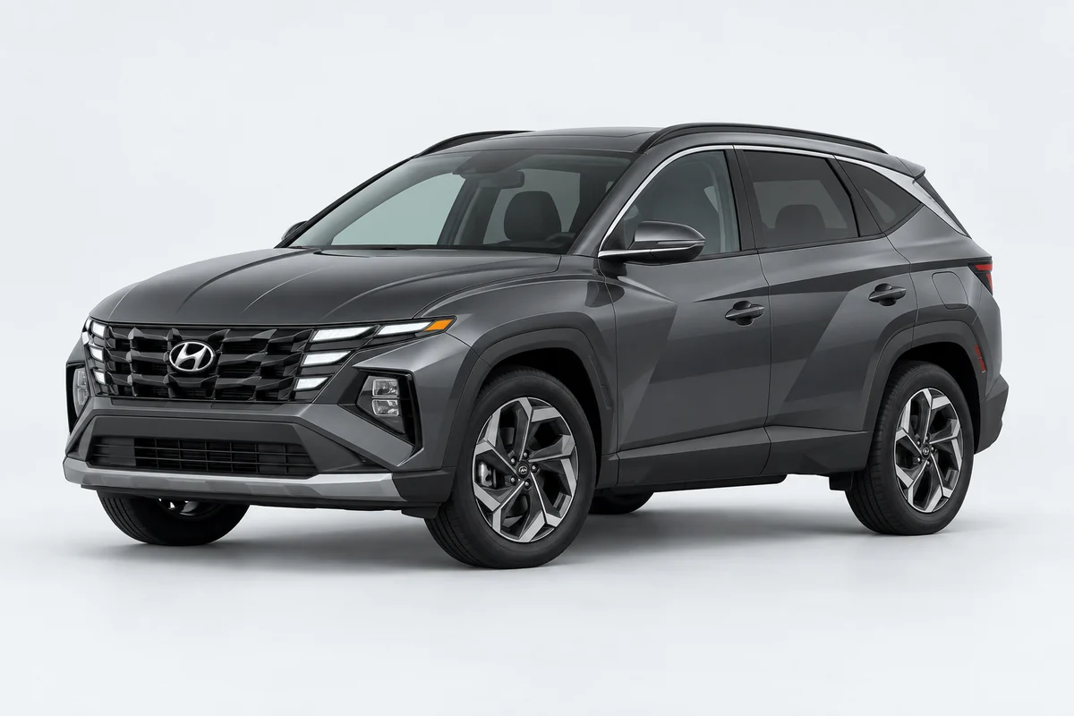 Hyundai Tucson — вид спереди в три четверти