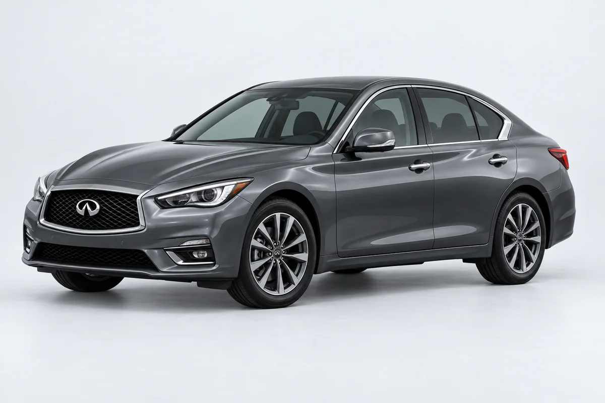 Infiniti Q50 — вид спереди в три четверти
